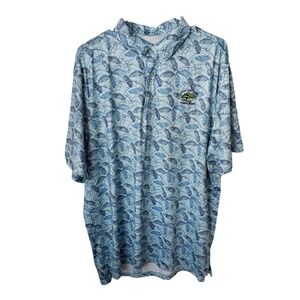 121st US Open Golf Polo Shirt Torrey Pines Logo Blue Palm Fronds Size XL